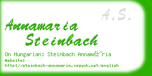 annamaria steinbach business card